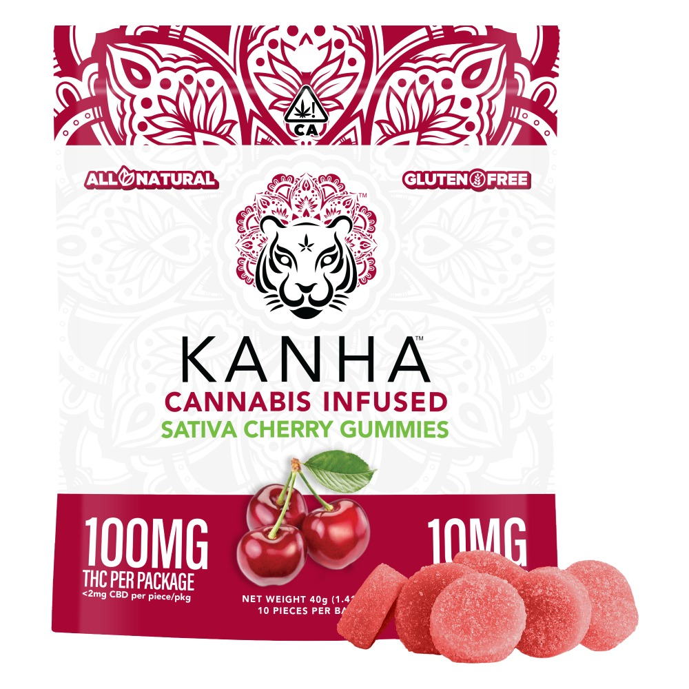 KANHA Cannabis Infused Sativa Cherry Gummies